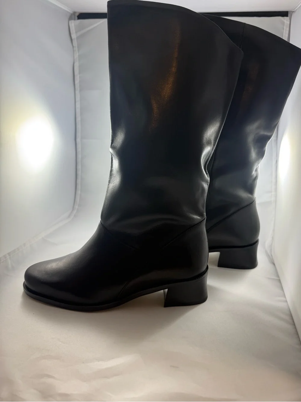 Classic Black Bellow Knee Women's Boots